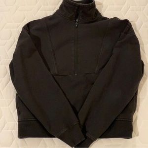 Richer Poorer half zip terry pullover